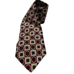 J.S. A. Bank Executive Collection Silk Tie With Geometric Pattern